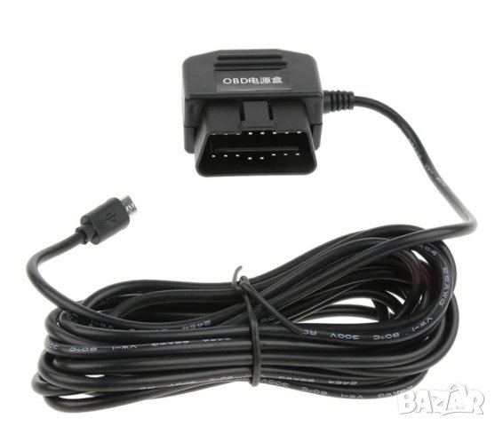 DC 12V-36V към 5V2A Автомобилен Инвертор Захранване OBD към Micro USB Зарядно Адаптер Конектор 3.5м, снимка 2 - Навигация за кола - 41586446