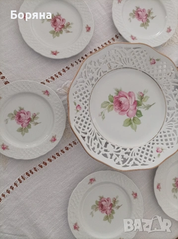 Сервиз за торта порцелан Schumann , снимка 5 - Сервизи - 53594676