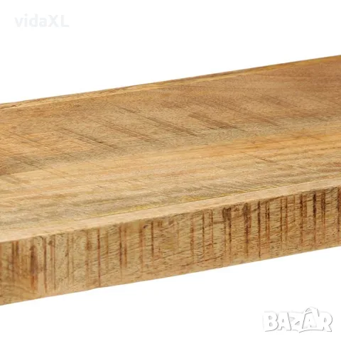 vidaXL Стенен рафт 110x33x45 cm Масивна груба дървесина Манго, снимка 9 - Етажерки - 56147549