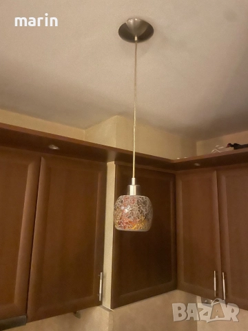 Продавам комплект полилеи, абажури, снимка 5 - Лампи за таван - 52424914