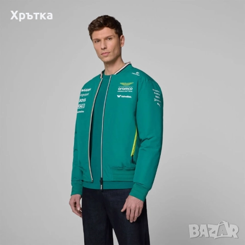 Aston Martin x Hugo Boss x Puma F1 Team Bomber - Оригинално мъжко яке, снимка 4 - Якета - 52836421