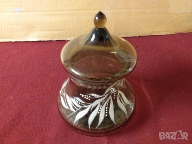 Руска стъклена купа цветно стъкло, снимка 3 - Декорация за дома - 34700724