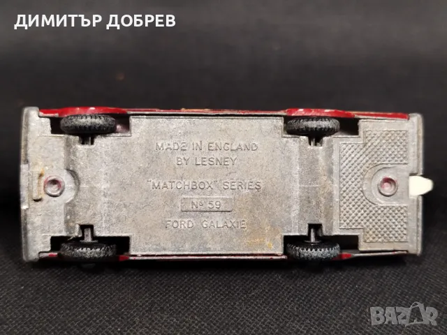 СТАРА РЕТРО МЕТАЛНА КОЛИЧКА MATCHBOX ENGLAND FORD GALAXIE, снимка 6 - Колекции - 47338722
