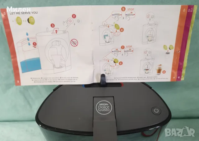 Кафемашина с гаранция 1 година NESCAFÉ® система Dolce Gusto Krups OBLO.Black, снимка 3 - Кафемашини - 55790954