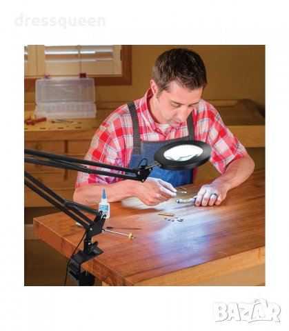 3121 Настолна Светодиодна лампа с лупа 64LED, снимка 11 - Други инструменти - 34247870