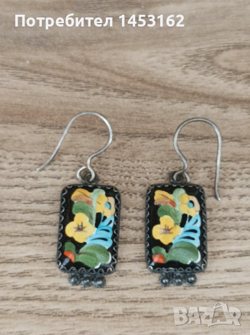 Старинни руски обеци, снимка 2 - Обеци - 44793743