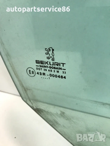 Предно десно стъкло на прозорец за врата за Peugeot 206 (1999-2005) 43R-000464