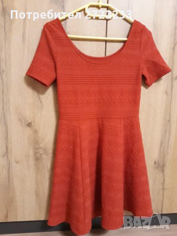 Червена рокля , снимка 4 - Рокли - 35872354