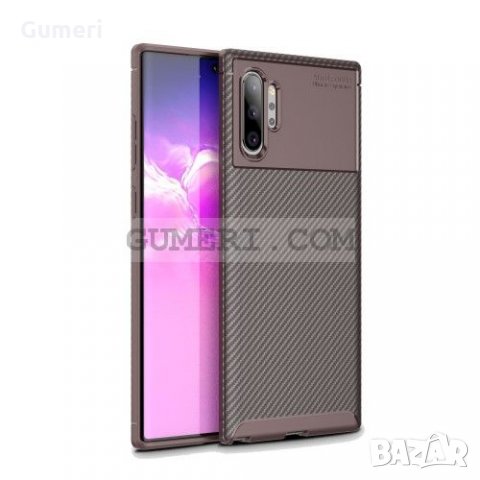 Samsung Galaxy Note 10 Plus Противоударен Силиконов Гръб - Карбон, снимка 12 - Калъфи, кейсове - 33948995