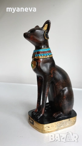 Бастет, египетска богиня на котките, дома, женствеността, плодородието, радостта , снимка 3 - Статуетки - 53470596