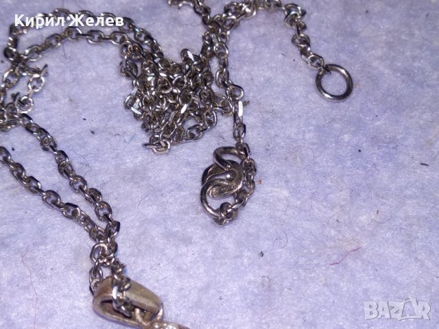 СКЪПОЦЕНЕН СРЕБЪРЕН ИТАЛИАНСКИ СЪРЦЕВИДЕН МЕДАЛЬОН със СРЕБЪРНА ВЕРИЖКА 925 СРЕБРО 28579, снимка 7 - Колиета, медальони, синджири - 41336844