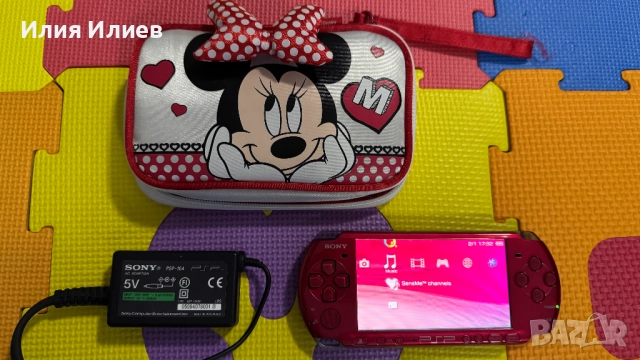 Sony PSP 3000 - Radiant Red - За Колекция - 10 / 10 - Като Нова - 64GB, снимка 1