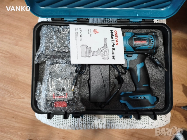 Нов гайковерт Onevan 1200 Nm, снимка 2 - Винтоверти - 52682634