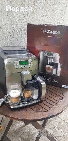 Каферобот Saeco Intelia EVO One Touch Cappuccino Inox. Обслужен изцяло, снимка 5 - Кафемашини - 42180849