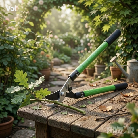 Професионална телескопична градинска ножица за клони, 68 см, HCS стомана с тефлоново покритие, снимка 2 - Други инструменти - 53796502