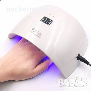 Uv лампа за нокти печка за нокти гел лак LED UV SUN9С 24W Дисплей Комбинирана, снимка 2 - Продукти за маникюр - 34684815