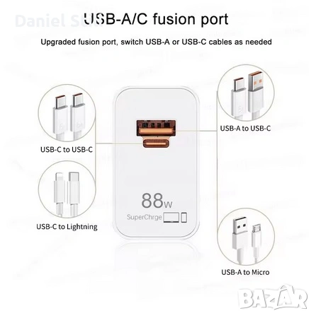 Оригинално бързо зарядно за Huawei /Honor / Super Fast Charging 88W , снимка 3 - Huawei - 53338146