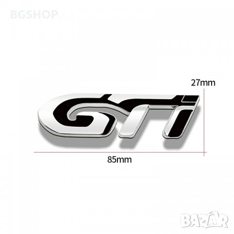 GTI емблема Silver - Black, снимка 2 - Аксесоари и консумативи - 35723972