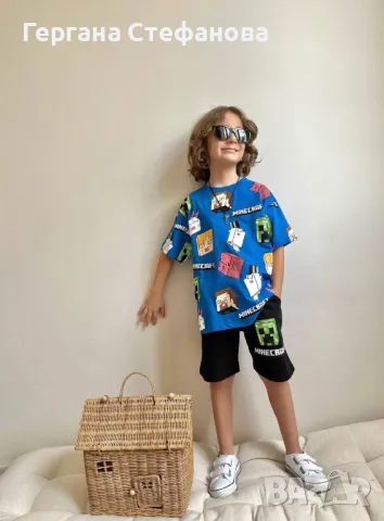 Комплект Майнкрафт  Размери-3/4г.4/5г.5/6г.7/8г.9/10г. Цена-25 лв