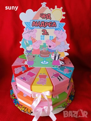 Картонена торта Стич, снимка 2 - Други - 50953363