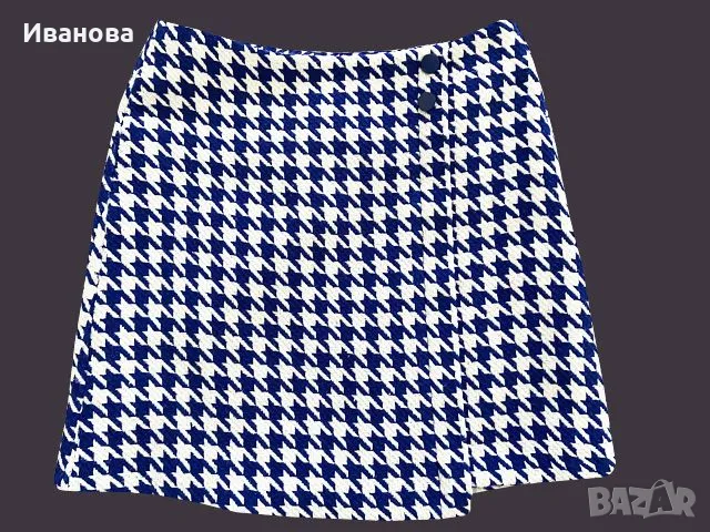 Поличка карирана. Каре фуксия и син цвят, снимка 6 - Поли - 50433841