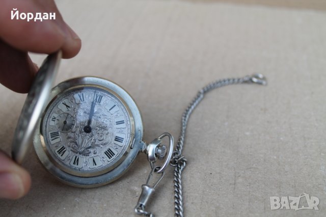 Рядък модел джобен часовник ''Мълния'', снимка 5 - Антикварни и старинни предмети - 41877313