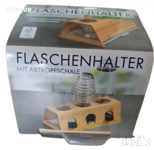 Поставка за бутилки с капене – практично решение за организиране и сушене, снимка 2 - Други - 52716474