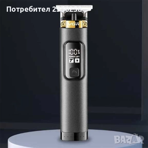 Професионален тример за подстригване и тяло VGR 985 IPX 7 Водоустойчивост LCD дисплей 200 мин работа, снимка 4 - Фризьорски принадлежности - 52860250