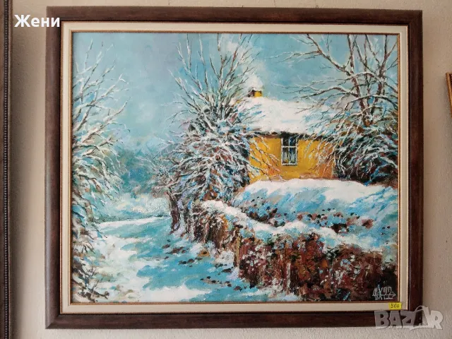 Маслена картина на Николай Ханзъров , снимка 2 - Картини - 48463400