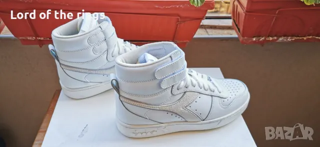 Оригинални маркови дамски кожени сникърси DIADORA - 38 номер, снимка 2 - Кецове - 49934670