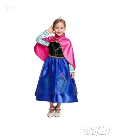 Детска рокля на принцеса Анна от Замръзналото Кралство Frozen