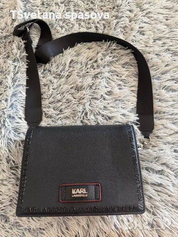 Чанта Karl lagerfeld кожа 