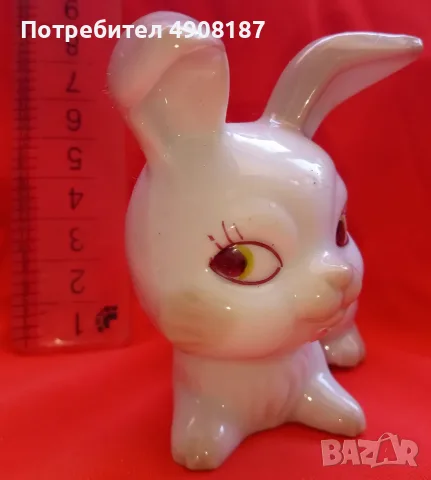 Скулптура Бял Заек. Италия, снимка 4 - Статуетки - 55959999
