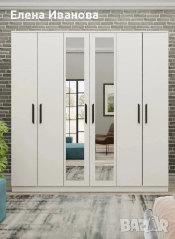 Гардероб с огледало 