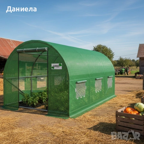 Градинска оранжерия - Професионална защита и идеални условия за вашите култури - 3,5 x 2 x 2 м