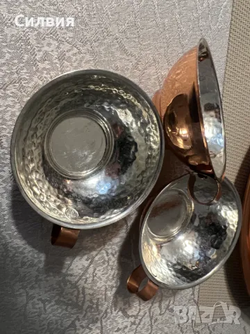 Сервиз за кафе - кована мед , нов, снимка 3 - Сервизи - 48484560