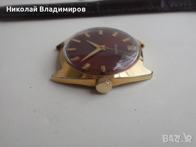 Ракета Raketa мъжки руски позлатен ръчен часовник, снимка 5 - Мъжки - 52490231