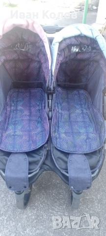 Количка за близнаци, снимка 10 - Детски колички - 36445708