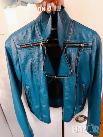 Кожено яке от естествена агнешка кожа, снимка 2 - Якета - 50033309