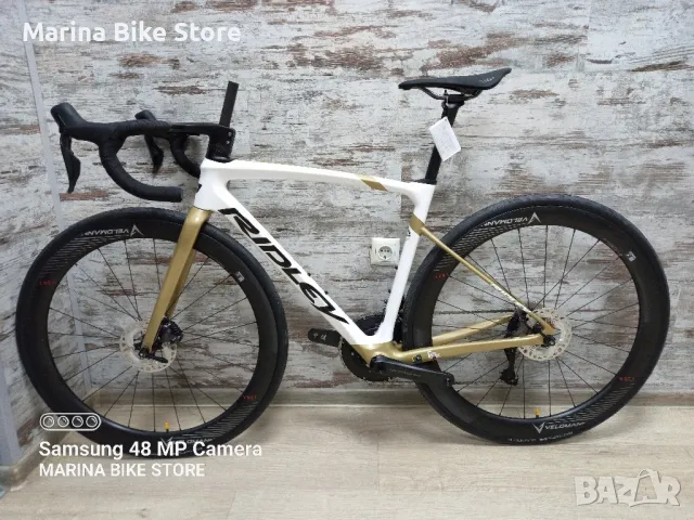 НОВ карбонов шосеен велосипед Ridley Fenix SLiC Disc Ultegra Di2 Velomann, снимка 12 - Велосипеди - 47283818