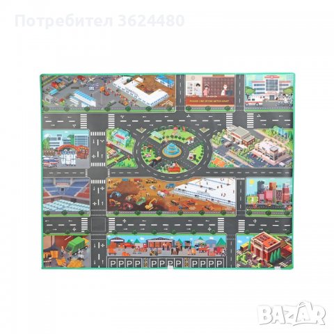  детско килимче за игра с писта, снимка 6 - Други - 40135655