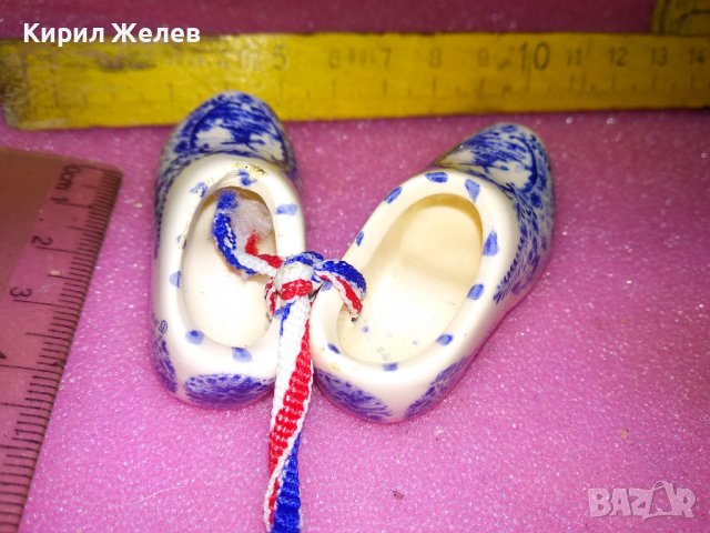 МИНИАТЮРНИ ХОЛАНДСКИ ПОРЦЕЛАНОВИ ОБУВЧИЦИ САБО РЪЧНА ИЗРАБОТКА МАРКИРОВКА СУВЕНИР НИДЕРЛАНДИЯ 12241, снимка 10 - Колекции - 44184689