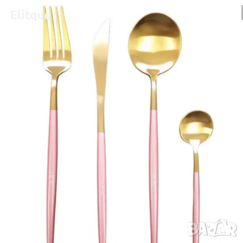 Комплект прибори за хранене от 24 части с луксозен дизайн и магнитна кутия, снимка 11 - Други - 53120515