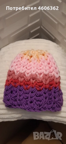 ръчно изплетена шапка , снимка 5 - Други - 51867305