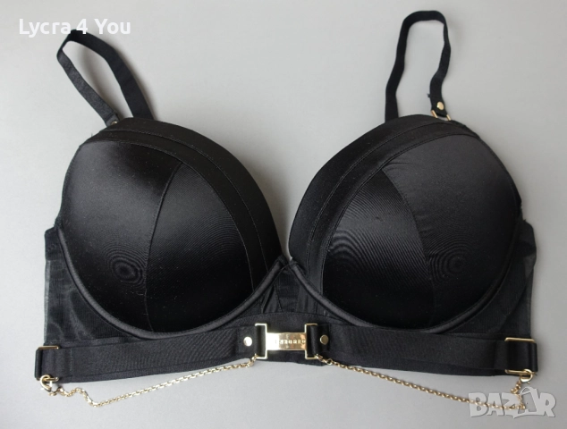 Censored 80 D страхотен черен сутиен с обемни чашки