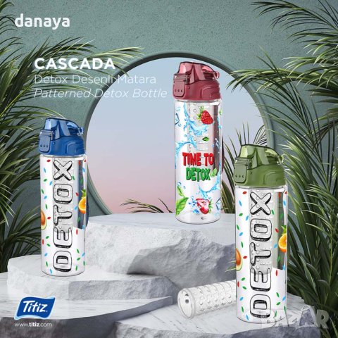 4088 Бутилка за вода с инфузер за плодове Detox, 700мл, снимка 2 - Чаши - 42534984