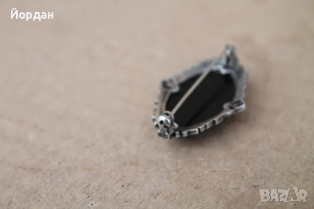 Немска сребърна брошка   , снимка 5 - Колиета, медальони, синджири - 48252409