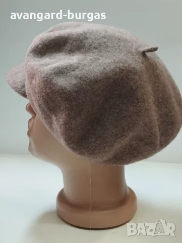 Дамска филцова шапка каскет,лукс 149, снимка 3 - Шапки - 48015492