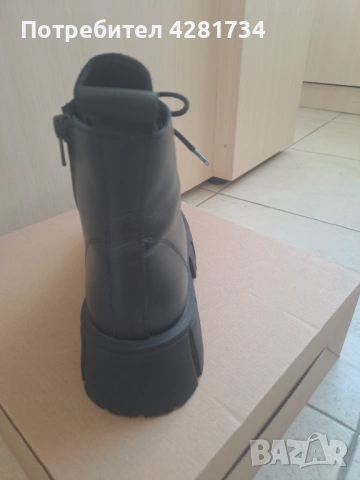 Дамски боти от естествена кожа и велур в черно  , снимка 10 - Дамски боти - 53191689