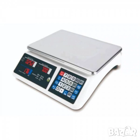 Кухненска везна с калкулатор, 40 кг., LCD екран, водоустойчива  платформа, снимка 6 - Друга електроника - 51948139